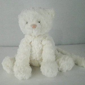 Jelly Cat London Fuddle Wuddle Kitty Cat White 9" Plush Stuffed Animal
